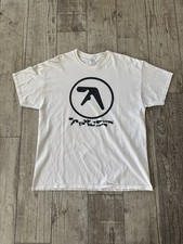 Vintage Y2K Gildan Aphex Twin Logo Tee Size XL