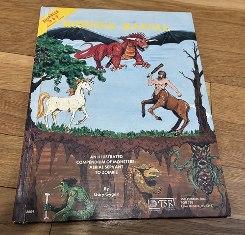 Advanced Dungeons & Dragons: Monster Manual 1e Gygax HC AD&D Original TSR 1st