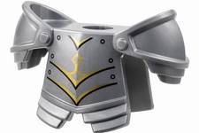 LEGO Minifigure Armor Breastplate Shoulder Pads Gold Trim