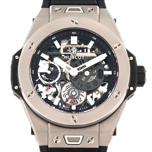 Authentic Hublot Big Bang MECA-10 Titanium 414.NI.1123.RX TI Manual Winding ...