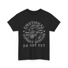 Emotional Support Husband Do Not Pet Funny Monkey T-Shirt