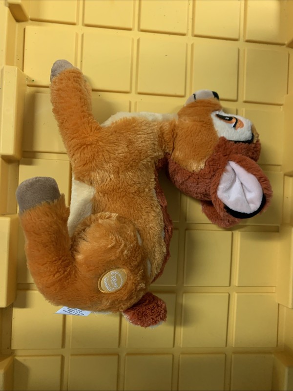 BAMBI 14" Disney Store EXCLUSIVE Patch Plush DEER Large Soft Stuffed Fawn
