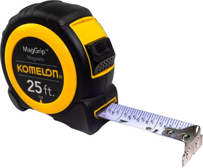 7325; 25' X 1'' Magnetic Maggrip Tape Measure, Yellow/Black