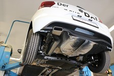 Edelstahl Sportauspuff VW Polo AW 1.0 TSI 145x65mm trapezförmig