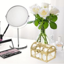 2 Pcs Treasure Chest for Classroom Desktop Decorative Box Clear Pirate Keepsake