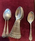 STERLING SILVER FLATWARE TOWLE GEORGIAN BIDDING ON 1 DEMITASSE SPOON WITH 11 AV.