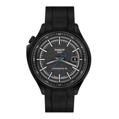Tissot Pinarello 43.14 mm Black Dial Black Synthetic Band Watch T1624089706100