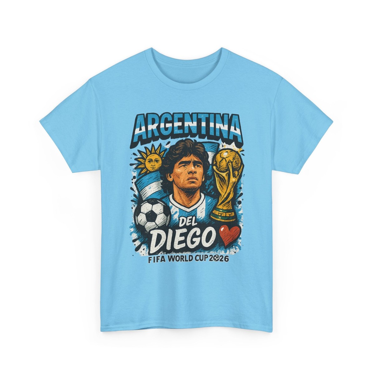 Argentina World Cup 2026 T-Shirt – “Del Diego” Maradona Tribute