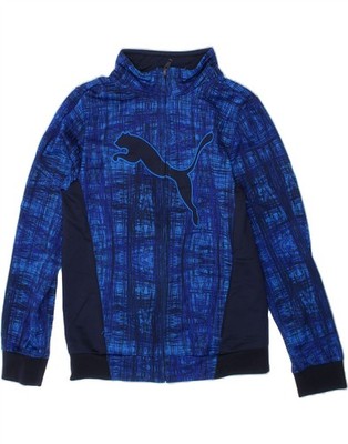Puma Jungen Grafik Trainingsanzug Oberteil Jacke 6-7 Jahre blau Polyester AF15