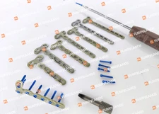 2.7mm Safety Locking T Adaption Plates 3–7 Holes with Screws – 72 Pcs Titanium S