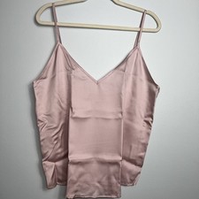 Ettitude Sateen Bamboo Lyocell Cami Top Rose Pink Color Womens XL NIB Plus Sleep