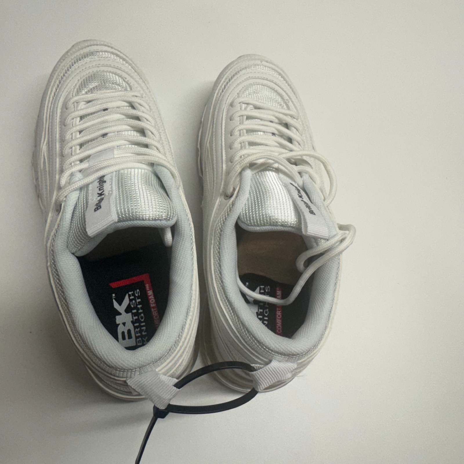 British Knights Zion Trainers White UK 6 EU 39 Lightweight Lace Up Sneakers image 3