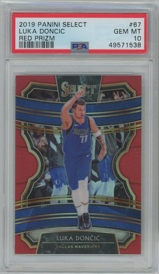 2019 Luka Doncic Select #67 Red Prizm /199 PSA 10 Gem Mint