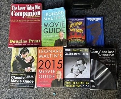PRATT/MALTIN/GEBERT - MOVIE & LASER DISC GUIDE LOT - PAPERBACK 8 total 