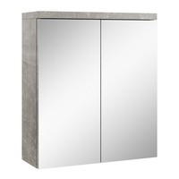 Badplaats Spiegelschrank Toledo 60 X 60 Cm Beton Grau - Badezimmerschrank Mit Sp