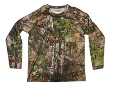 Game Winner Men's Large Long Sleeve Pullover Realtree Camo Top EUC
