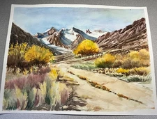 MEI CHEN Watercolor Painting Collectible ORIGINAL LANDSCAPE