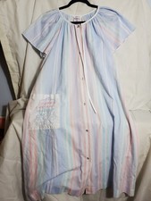 Vintage Women's KOMAR nightgown Pink And Blue With Floral