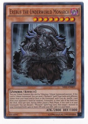 Yugioh! Erebus the Underworld Monarch SR01-EN001 Ultra Rare Unlimited