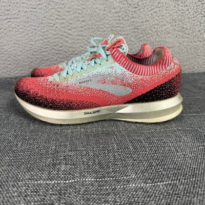 Brooks Levitate 2 Running Shoes Womens 9 Pink Blue DNA AMP 1202791B872