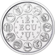 [#1529290] Francia, Medalla, Ecu Europa, Marianne, 1991, Bronce Florentino, Rodier,
