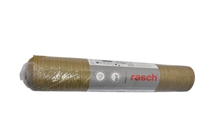 Rasch Vlies Wallpaper Roll Gold Textured Stripe Non Pasted 10.05x0.53m Germany