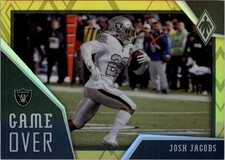 2020 Panini Phoenix Game Over Yellow #11 Josh Jacobs /75 - FB
