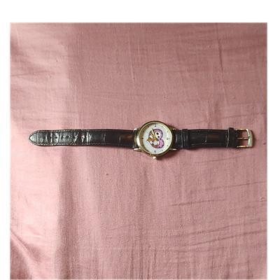 Jack Skellington & Sally Unisex Black Leather Watch The Nightmare Before Christ 