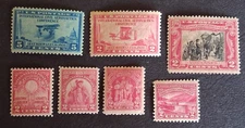 US Scott # 649 650 651 654 657 680 681 MH OG  Mostly 2 Cent Red Selection 1928