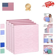 3 Ring Binder 1.5 Inch, PVC-Free, Holds 325 Sheets of 8.5 x 11 Paper, Extra D...