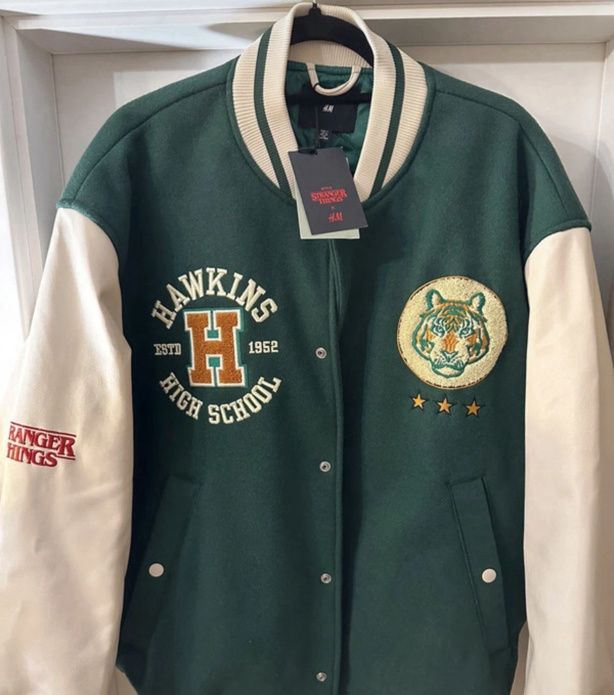 Stranger Things x H&M Netflix Jacket bomber Hawkins Limited Edition Size XL New - product detail image 7