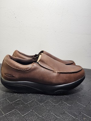 MBT Tamu Slip On Walking Brown Shoes Mens US SZ 5-5.5 Leather Comfort