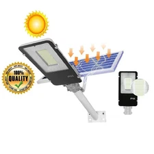 2000W LED Solar Flood Light Motion Sensor Security Wall Street Yard Outdoor Lamp