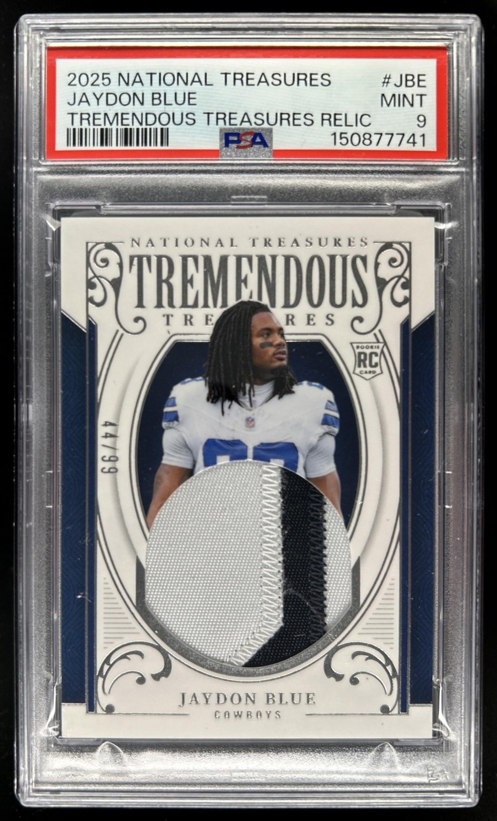 Jaydon Blue Panini National Treasures Tremendous Treasures Relic #JBE Base