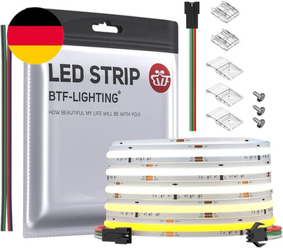 BTF-LIGHTING FCOB SPI CCT Flexible Hohe Dichte COB Led-Streifen WS2811 IC Dimmba