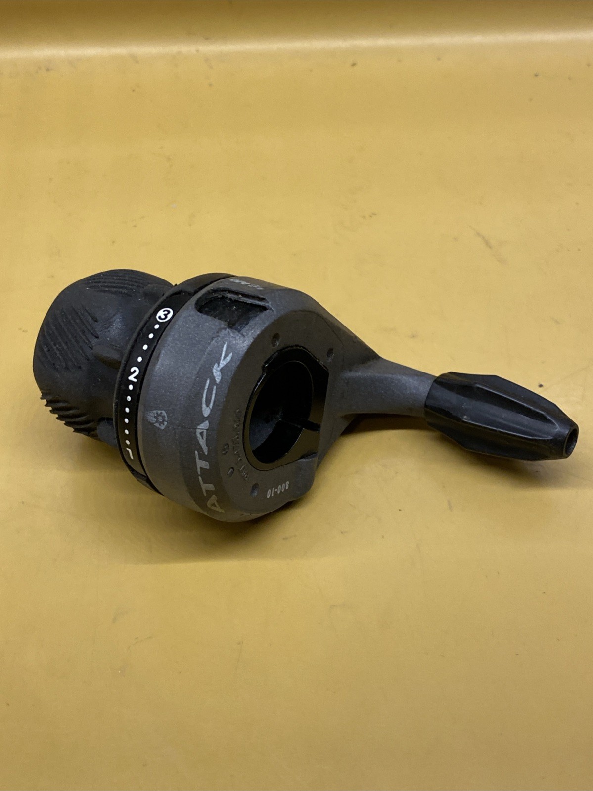 Front Left Sram GripShift Attack 3 Speed Twist Shifter