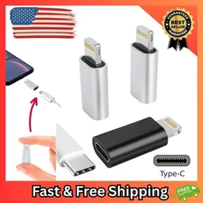 USB C to Lightning Adapter 3 Pack [Mfi Certified] Lightning Female to USB C USA.