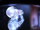 VINTAGE  12mm LUSTROUS MAB PEARL STERLING SILVER BEZEL SET PEBBLED RING Sz6.5