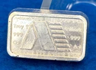 1980's Vintage A-Mark  1 Oz. .999 Silver Chunky Loaf Bar