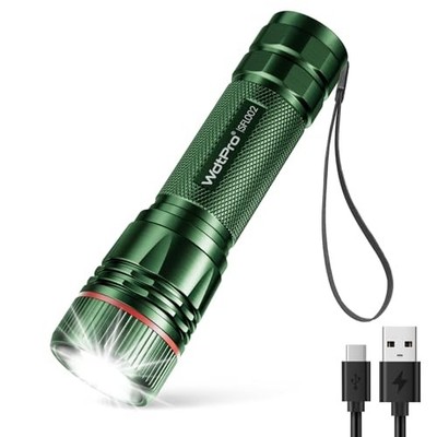  Rechargeable Flashlights High Lumens, 1 Pack 10H Long Lasting 1 PACK Green