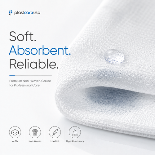 400 4x4 Non Woven Sponges 4-Ply, Non-Sterile Cotton Dental Gauze Pads (2 Packs) - 第 6/7 張圖片