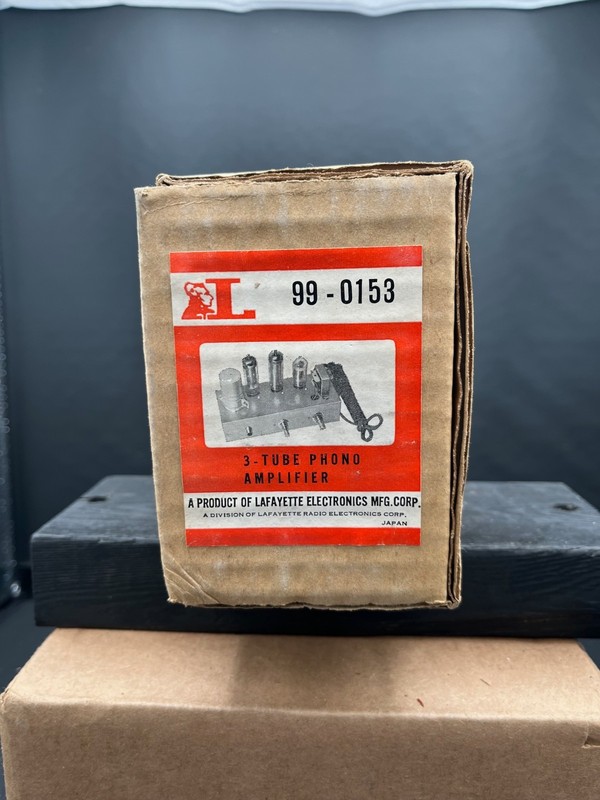 Lafayette 99-0153 3 tube phono preamplifier new in original box free shipping