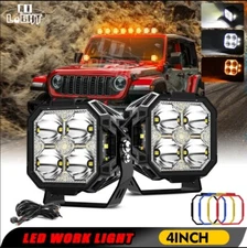 COLIGHT LED Driving Light Pods 3" Inch 200W Spot Flood Combo w/ Side Shooter DRL