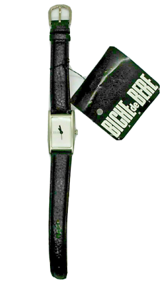 Montre Dame BICHE DE BERE Neuve De Stock – Cadran Blanc, Bracelet Cuir Noir – Quartz