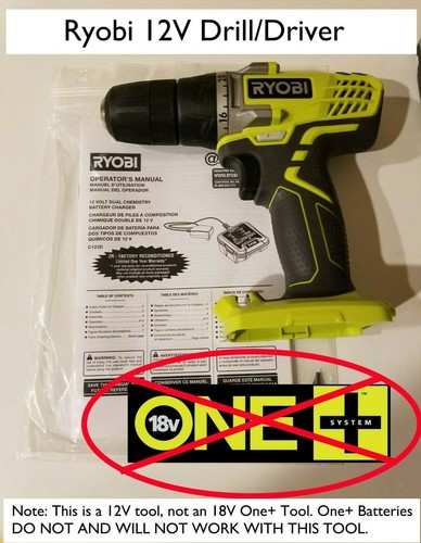 Ryobi LI-ION 1cm Cables Compacto Taladro Atornillador |