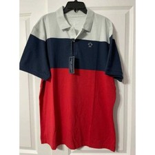 Simply Southern Men's Guys Polo Shirt Collared NWT Red White Blue America SZ XL