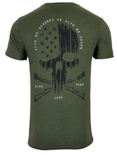 Howitzer Style Men's T-Shirt LIBERTY OR DEATH Military Grunt MFG