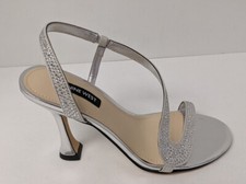 Nine West Immal Dress Sandals, Silver, Women's 7.5 M