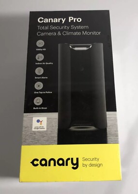 Canary CAN100USBK Black Wireless  Indoor  Smart Security Sealed Box (NEW)