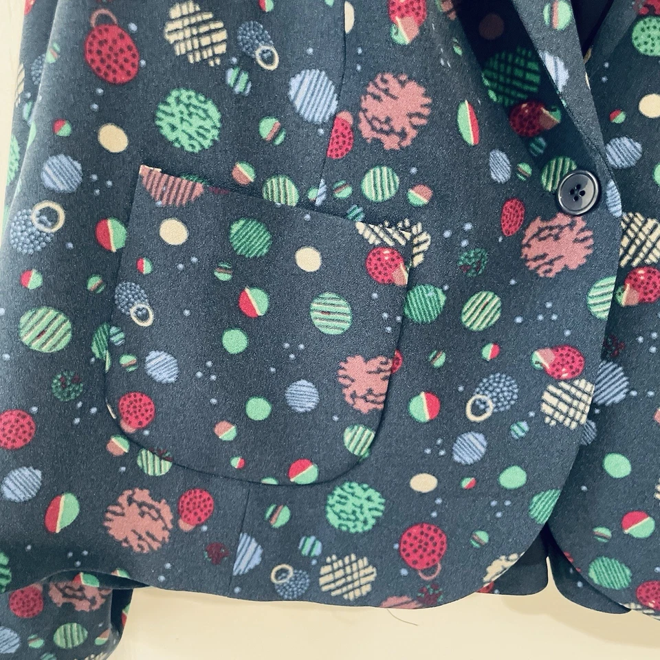 ModCloth Blazer Fully Lined Women’s Plus Size 3X- Blue Stargazing - Image 3 of 4